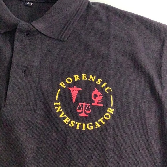 Forensic investigator Polo SS shirt size medium NWOT - Picture 4 of 7